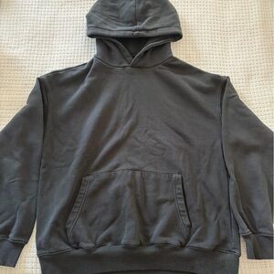 Cotton On Black Pullover Hoodie with Label Detail